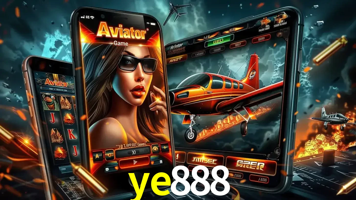 O popular jogo de apostas Aviator exibido em vários celulares e tablets, mostrando a interface emocionante e a ação de voo disponíveis para jogar agora no ye888.